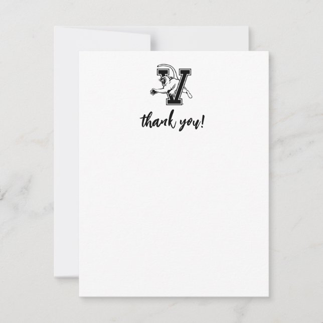 Catamounts | University of Vermont Thank You Card (Front)