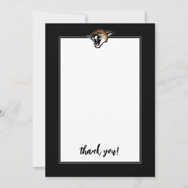 Catamounts | University of Vermont Thank You Card (Front)