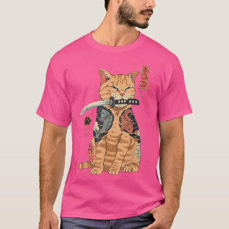 Catana Cat vintage Cute Japaneseinspired cat  T-Shirt