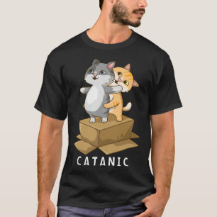 CATANIC  Cat Kitten  Parody Cruise Ship Vacation T-Shirt