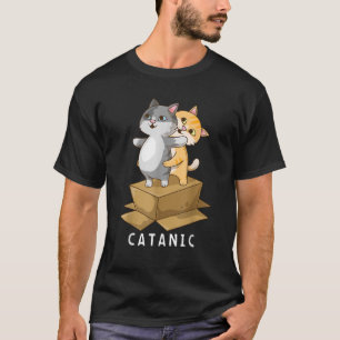 CATANIC Funny Cat Kitten lover Parody Cruise Ship T-Shirt
