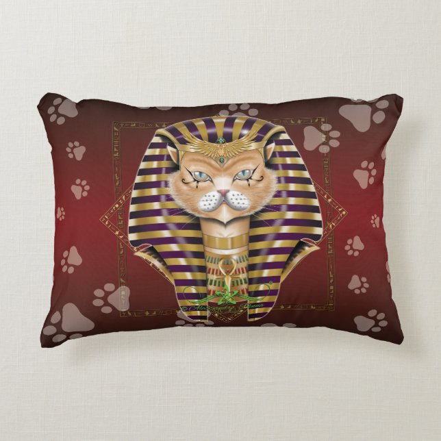 CATankhaMEOW Accent Pillow (Front)