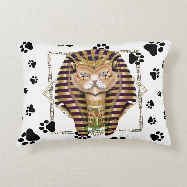 CATankhaMEOW Accent Pillow (Front)