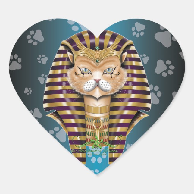 CATankhaMEOW Heart Sticker (Front)