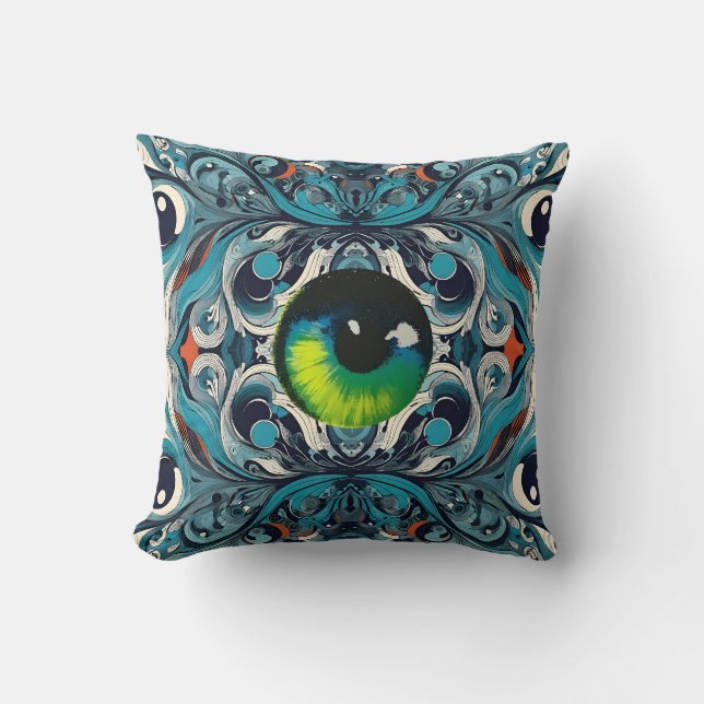 Cataract Counterattack - Ken Gage Art Throw Pillow (Front)