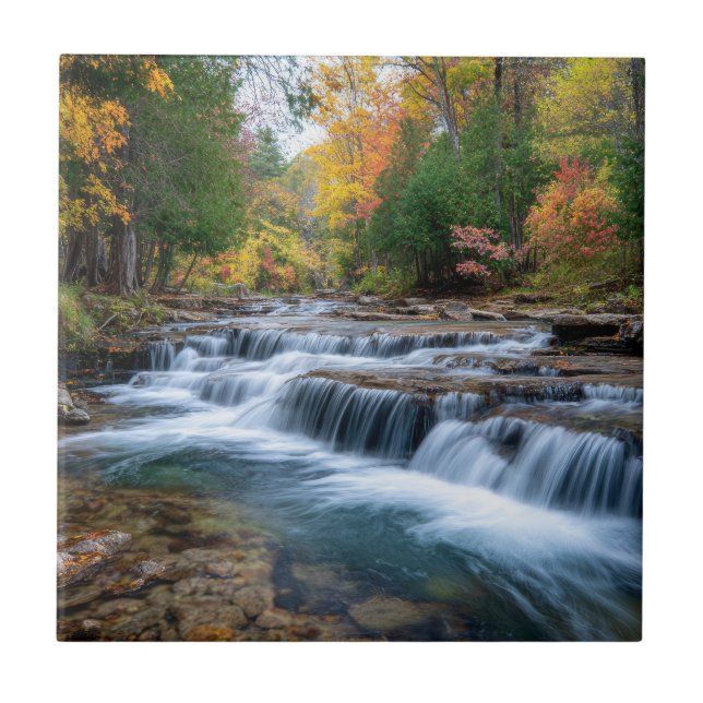 Cataract Falls in USA Ceramic Tile (Front)