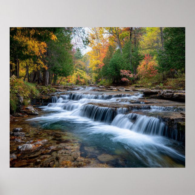 Cataract Falls in USA Poster (Front)
