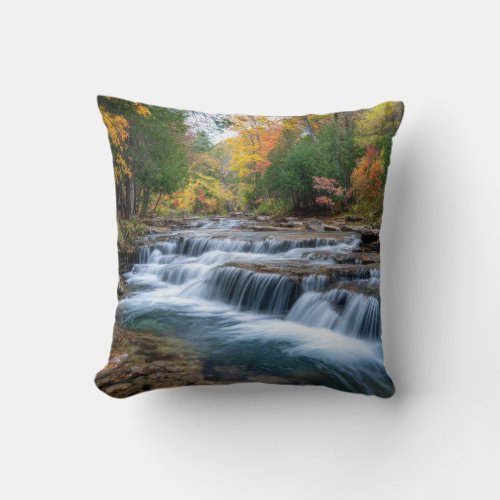Cataract Falls in USA Throw Pillow