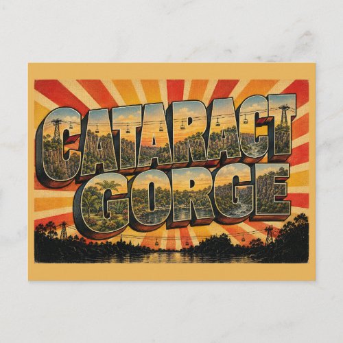 Cataract Gorge Tasmania Australia Urban Wilderness Postcard