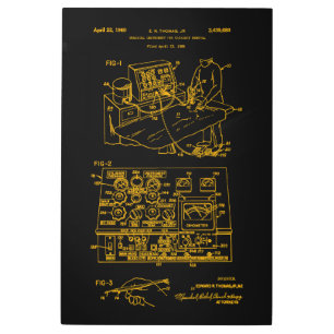 Cataract Removal Surgical Instrument Patent 1965 Metal Print