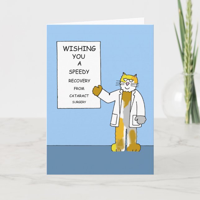 Cataract Surgery Speedy Recovery Card (Front)