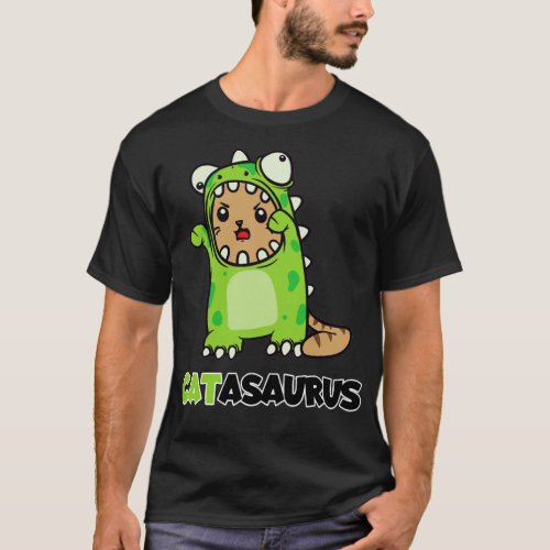 Catasaurus Cat Dino Costume Dinosaur  T_Shirt