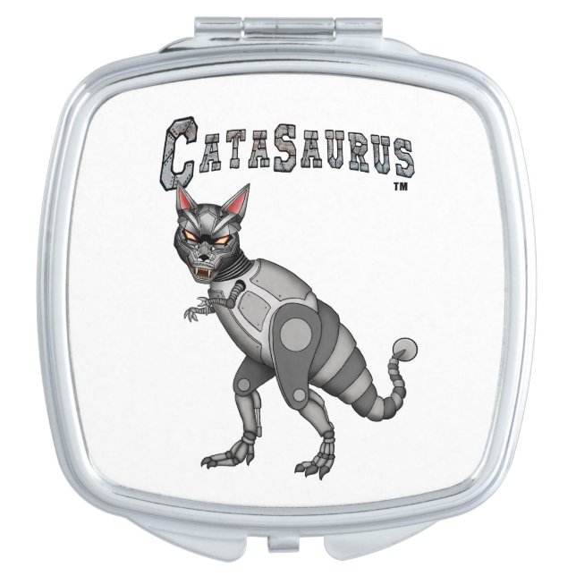 Catasaurus Compact Mirror (Front)