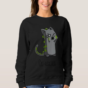 Catasaurus Kitten Kitty Dinosaur T-Rex Dino Funny Sweatshirt