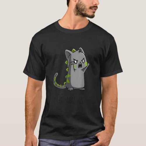 Catasaurus Kitten Kitty Dinosaur T_Rex Dino Funny  T_Shirt