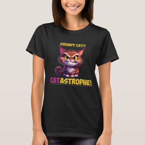 CATastrophe Grumpy Cat Tee _ Funny and Purr_fect