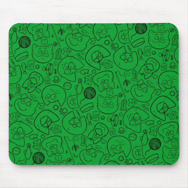 Catastrophe mousepad, green mouse pad (Front)