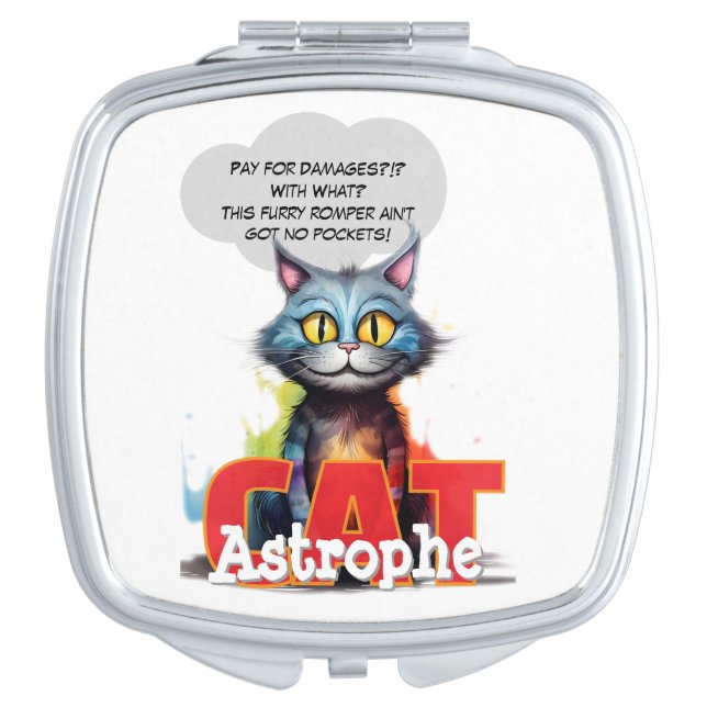 CatAstrophe | No Pockets C. Posse compact mirror (Front)