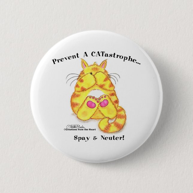 CATastrophe Pinback Button (Front)
