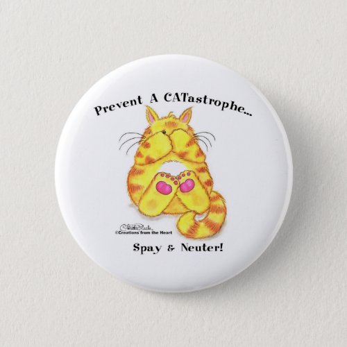 CATastrophe Pinback Button