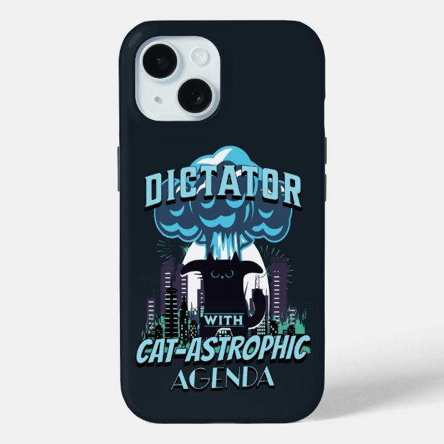 Catastrophic Funny Cat Design Case-Mate iPhone Case (Back)