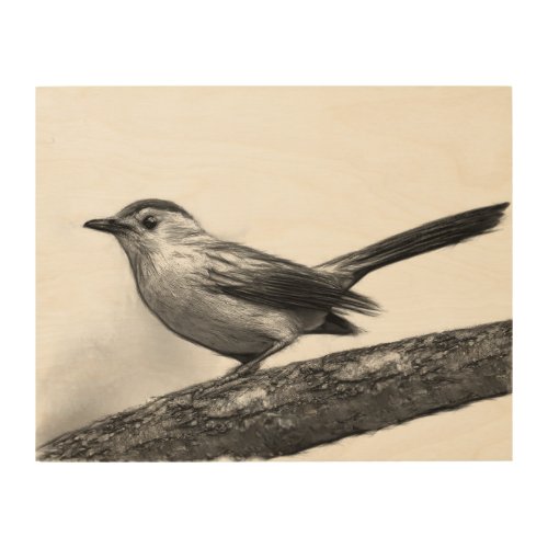 Catbird Wood Wall Art