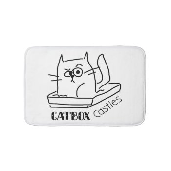 Catbox Castles Litter Mat by catboxcastles at Zazzle