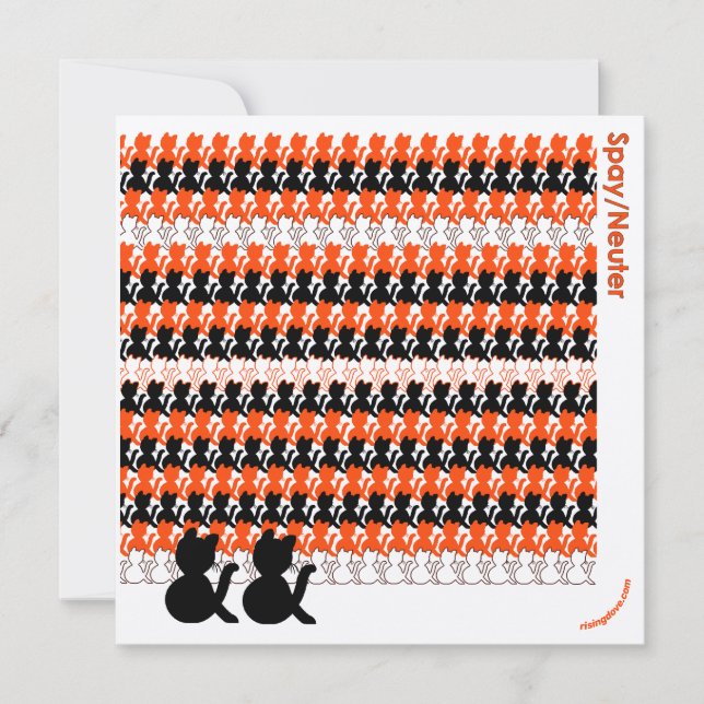 "Catcetera: Spay/Neuter" Save the Birds Holiday Card (Front)