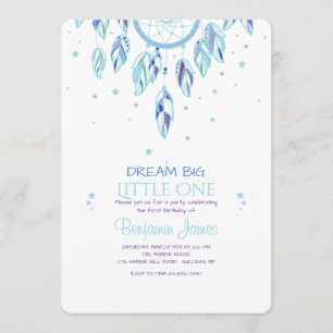Catch A Dream Blue Invitation