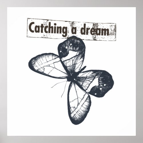 Catch A Dream Butterfly Poster