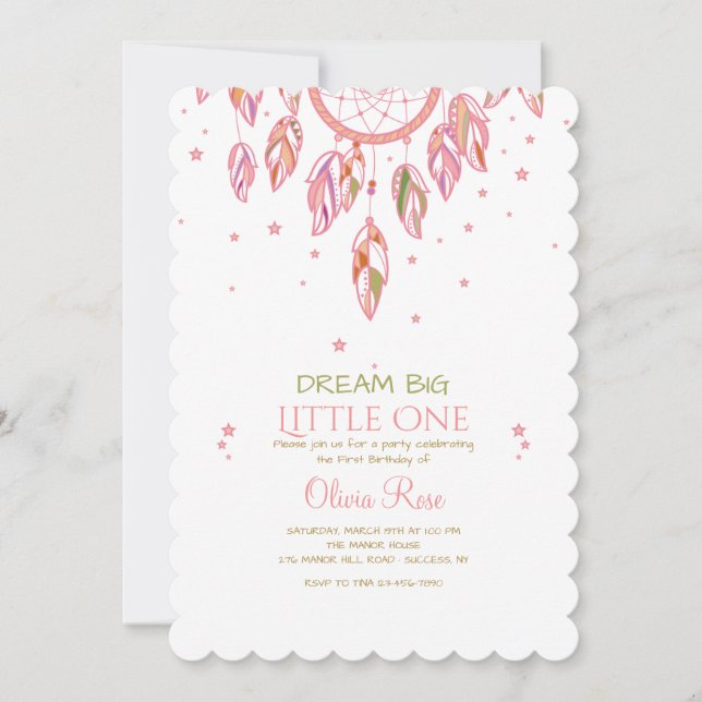 Catch A Dream Invitation (Front)