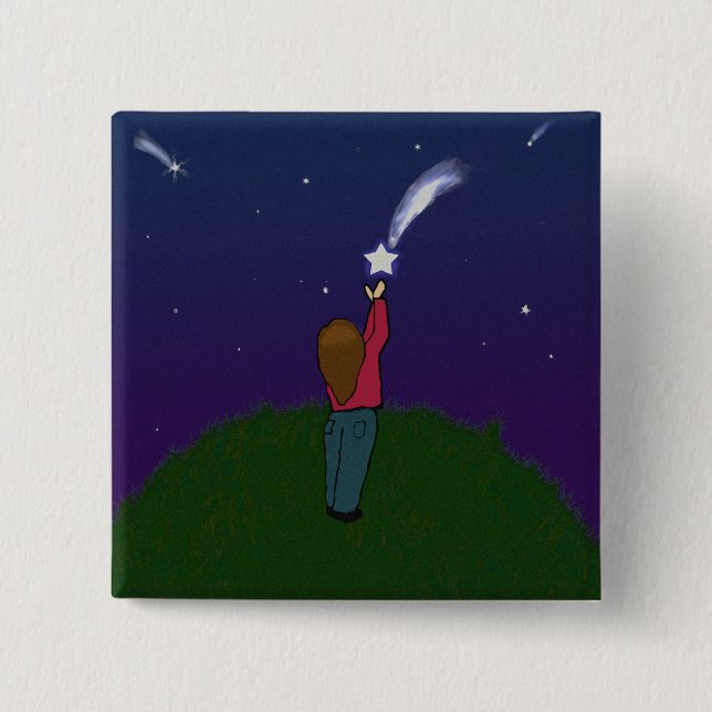 Catch a Falling Star Button (Front)
