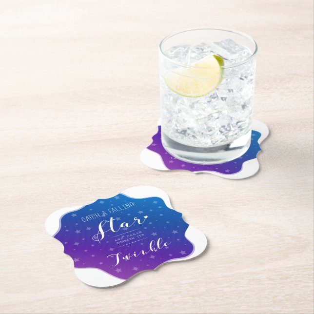 Catch a Falling Star Paper Coaster (Insitu)