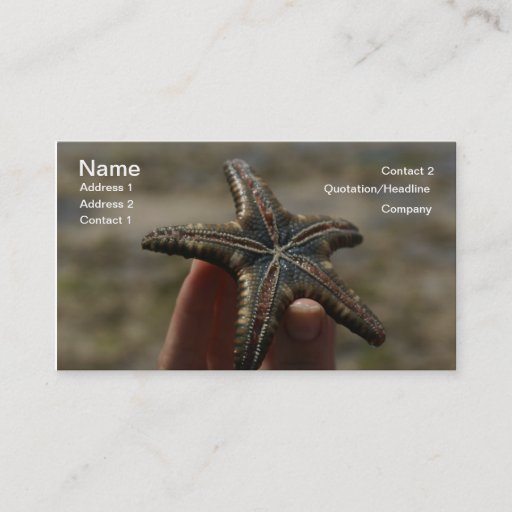 Customizable Catch a Floating Star...Starfish Business Card