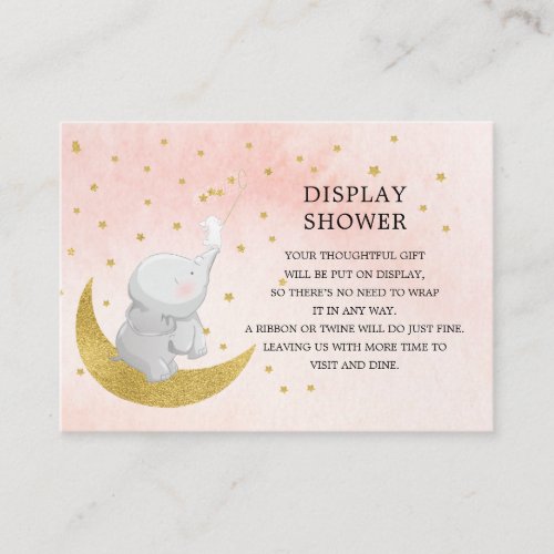 Catch A Star Bunny Elephant Gift Display Shower Enclosure Card