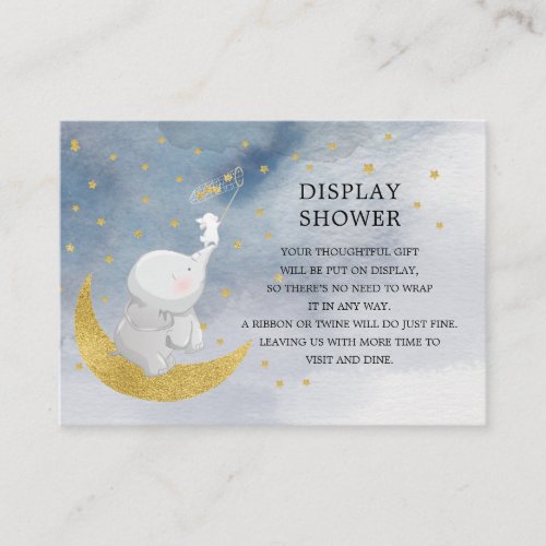 Catch A Star Bunny Elephant Gift Display Shower Enclosure Card