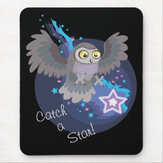 Catch a Star!~ owl mousepad