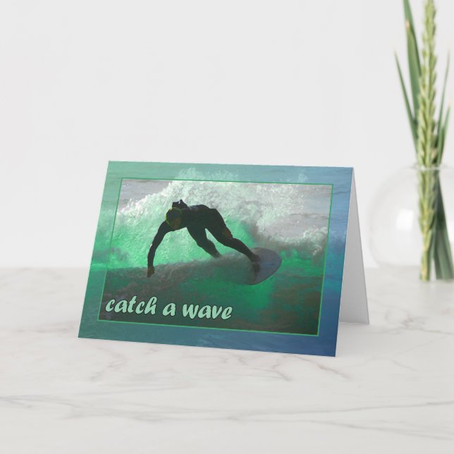 Catch a Wave! Birthday Card (Front)