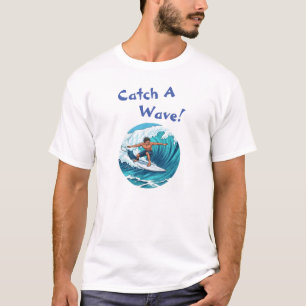 Catch-A-Wave Graphic Surfer T-Shirt
