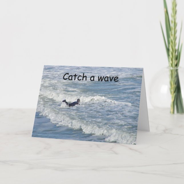 CATCH A WAVE/HAVE A **COOL BIRTHDAY** CARD (Front)