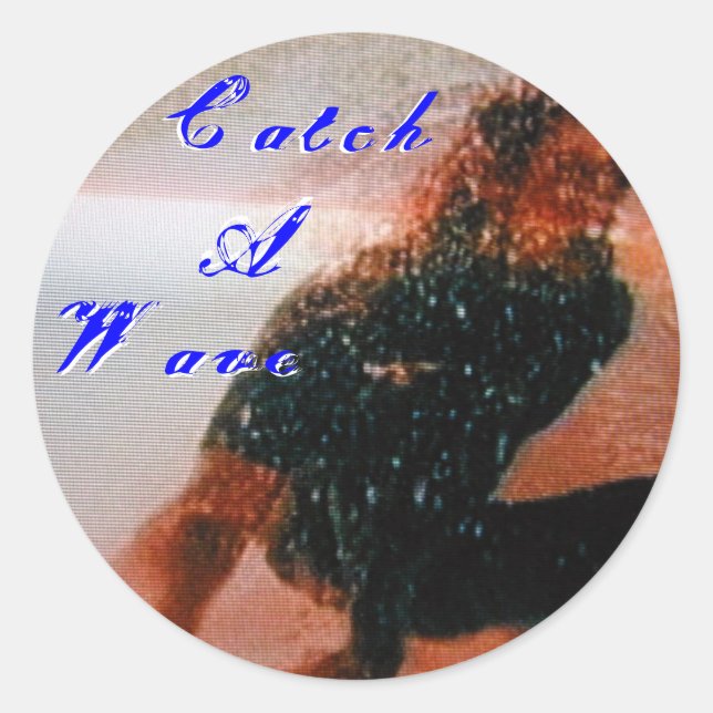 Catch A Wave Sticker - Customized (Front)