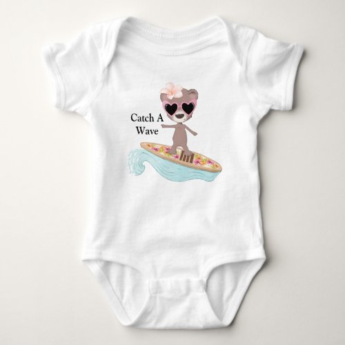 Catch A Wave Surfer Baby Bodysuit