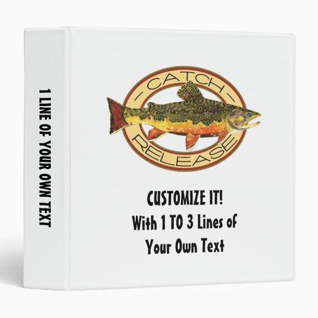 Catch and Release Fishing Binder (Front/Spine)