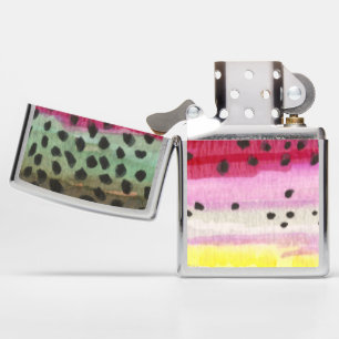 Catch and Release Rainbow Trout Fishing Zippo Lighter