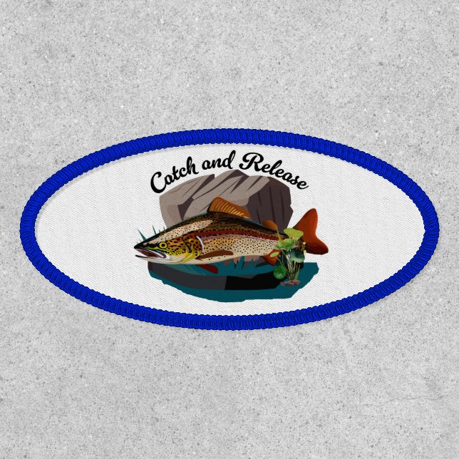 Catch And Release Trout In Natural Habitat Patch (Front)