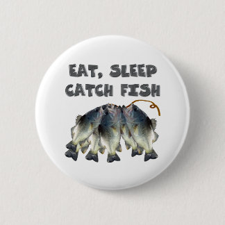 catch fish pinback button