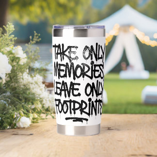 Catch Flights Not Feelings Rainbow Graffiti Quote Insulated Tumbler