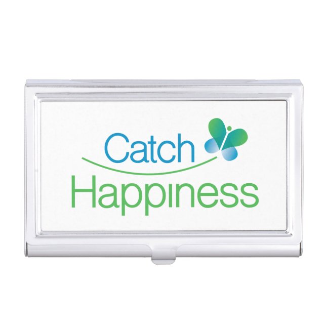 Catch Happiness in your moments! Business Card Case (Front)