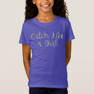 Catch Like a Girl Glitter T-Shirt