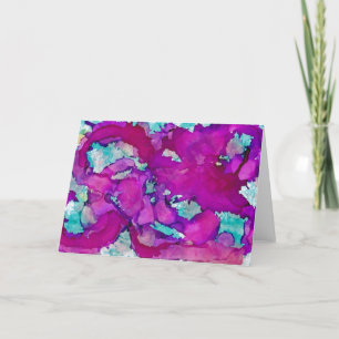 ‘Catch Me If You Can’ — Alcohol Ink Art Greeting Card